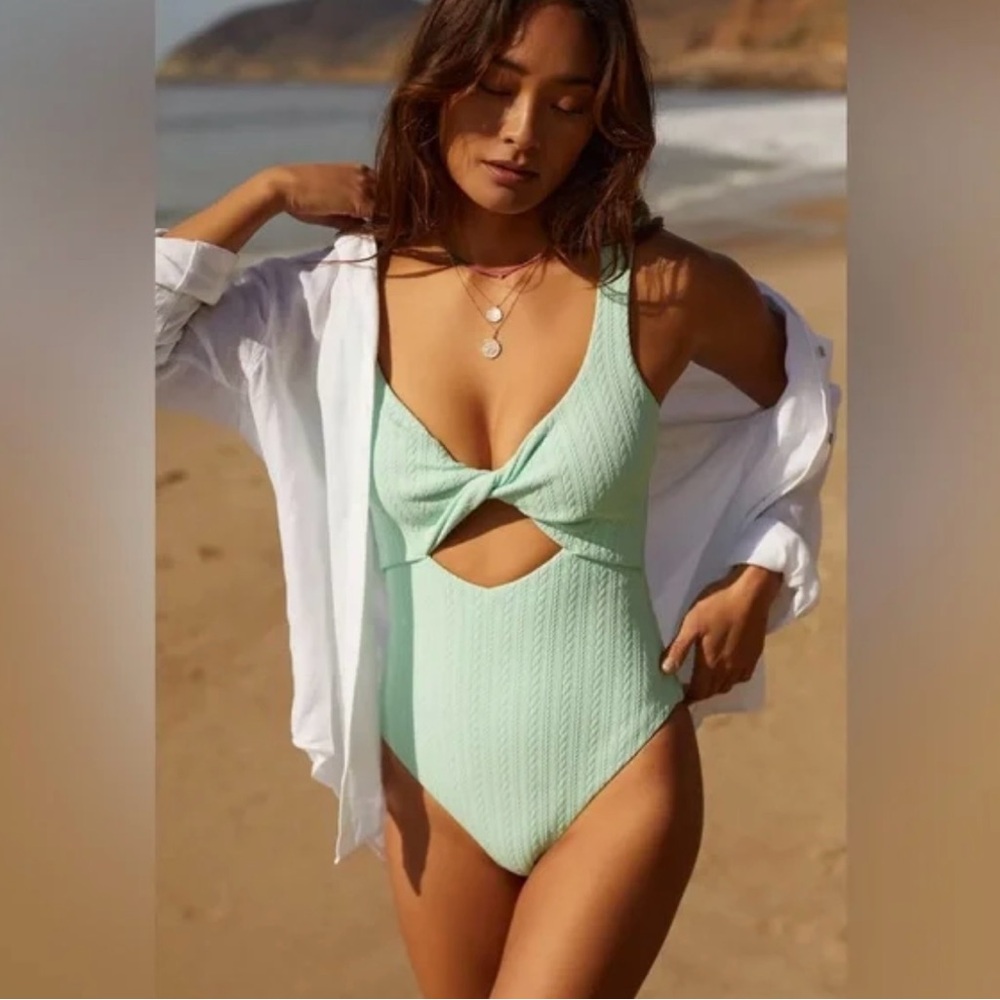 Beach Riot Mint Green One-Piece Swimsuit